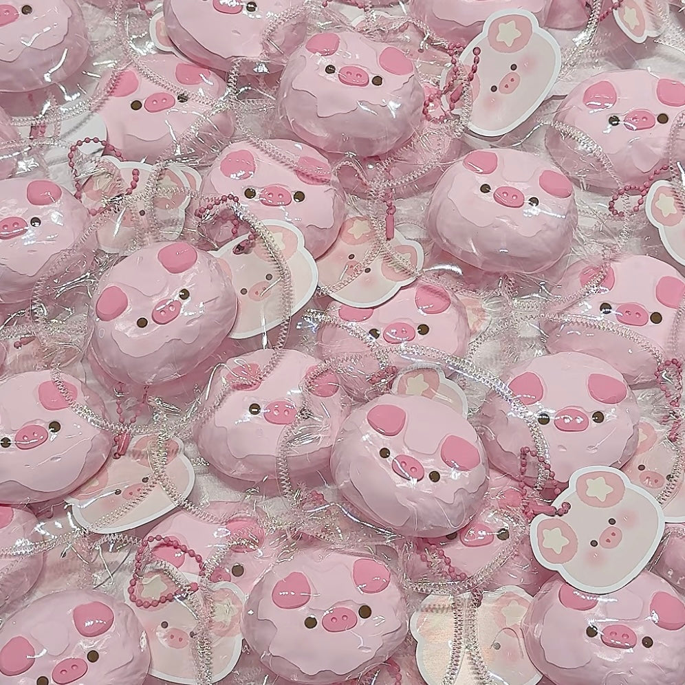 Handmade Pink Pig Taba Squishy Toy
