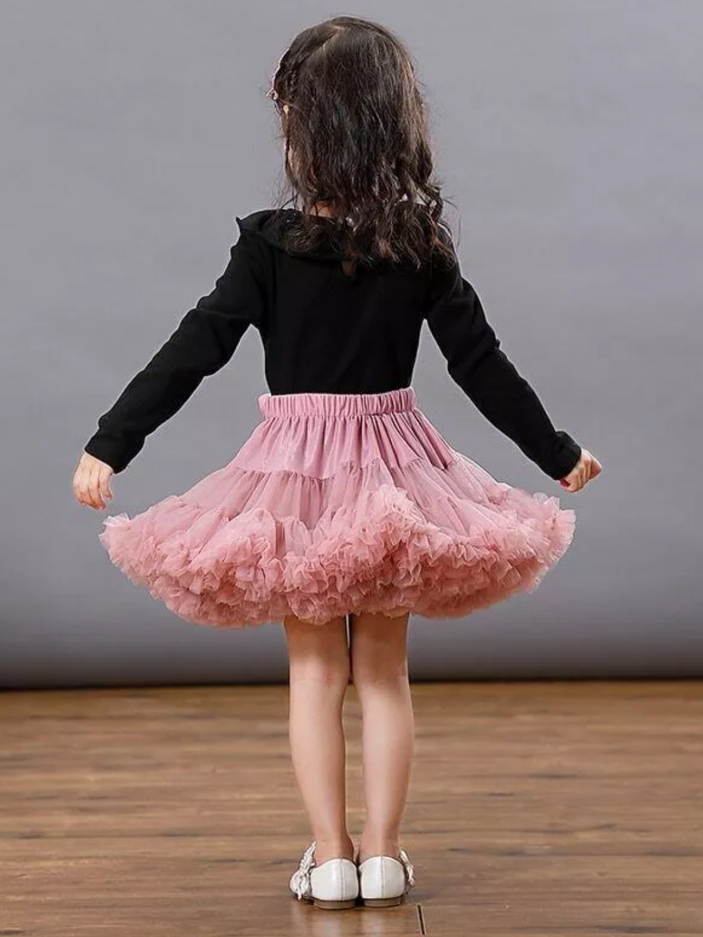 Adorable Fluffy Tulle Tutu Skirt with Satin Bow