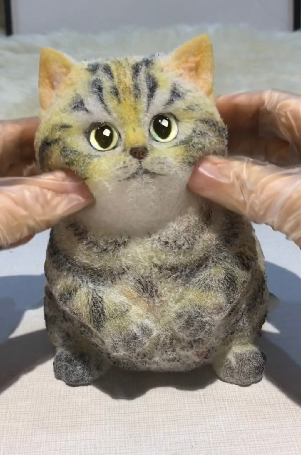 600g/1000g Leopard Print Kitty Cats Taba Squishy Toy with Flocking