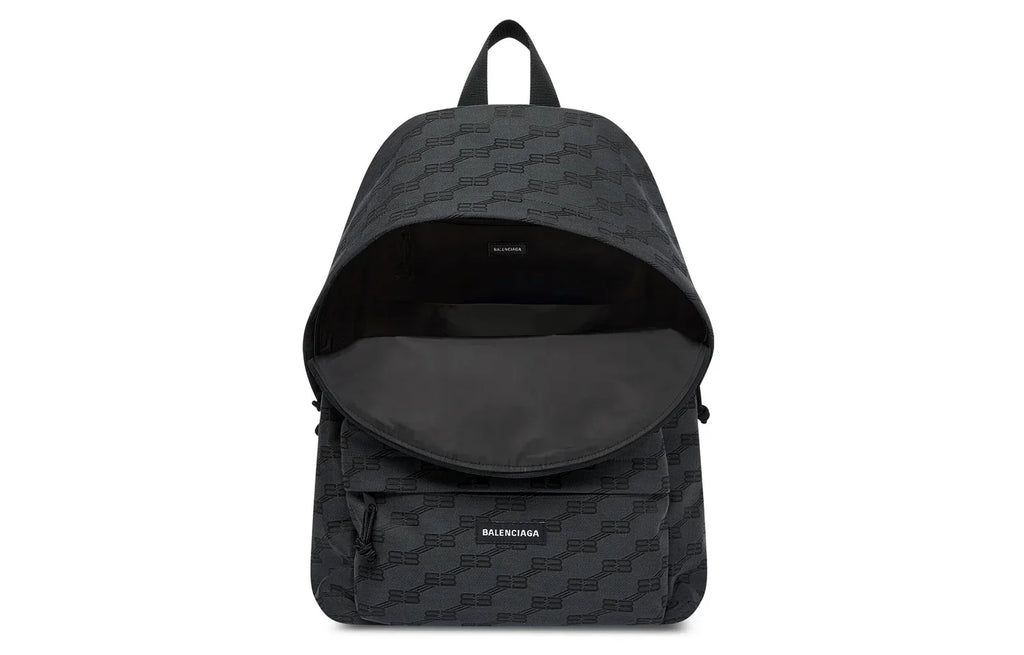 Balenciaga BB Monogram Signature Medium Backpack 'Black' 713044210HH1061