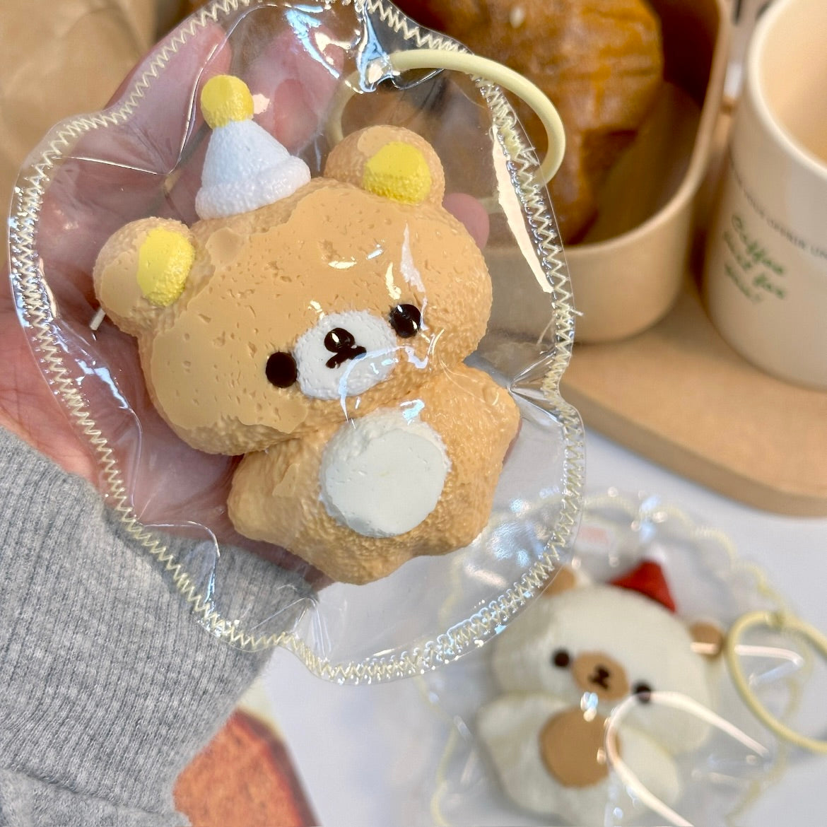 Hat Bear Squishy Stress Relief Decompression Toy