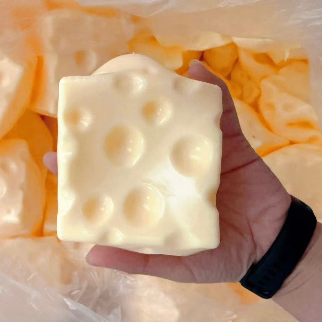 7cm Jumbo Cheese Stress Ball Skin w/ Plug