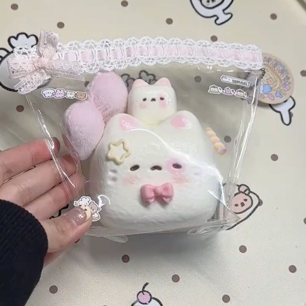 2pcs Kitten Cat Taba Squishy Toy