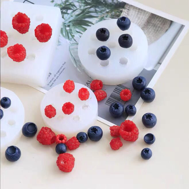 Raspberry Blueberry Silicone Molds Set