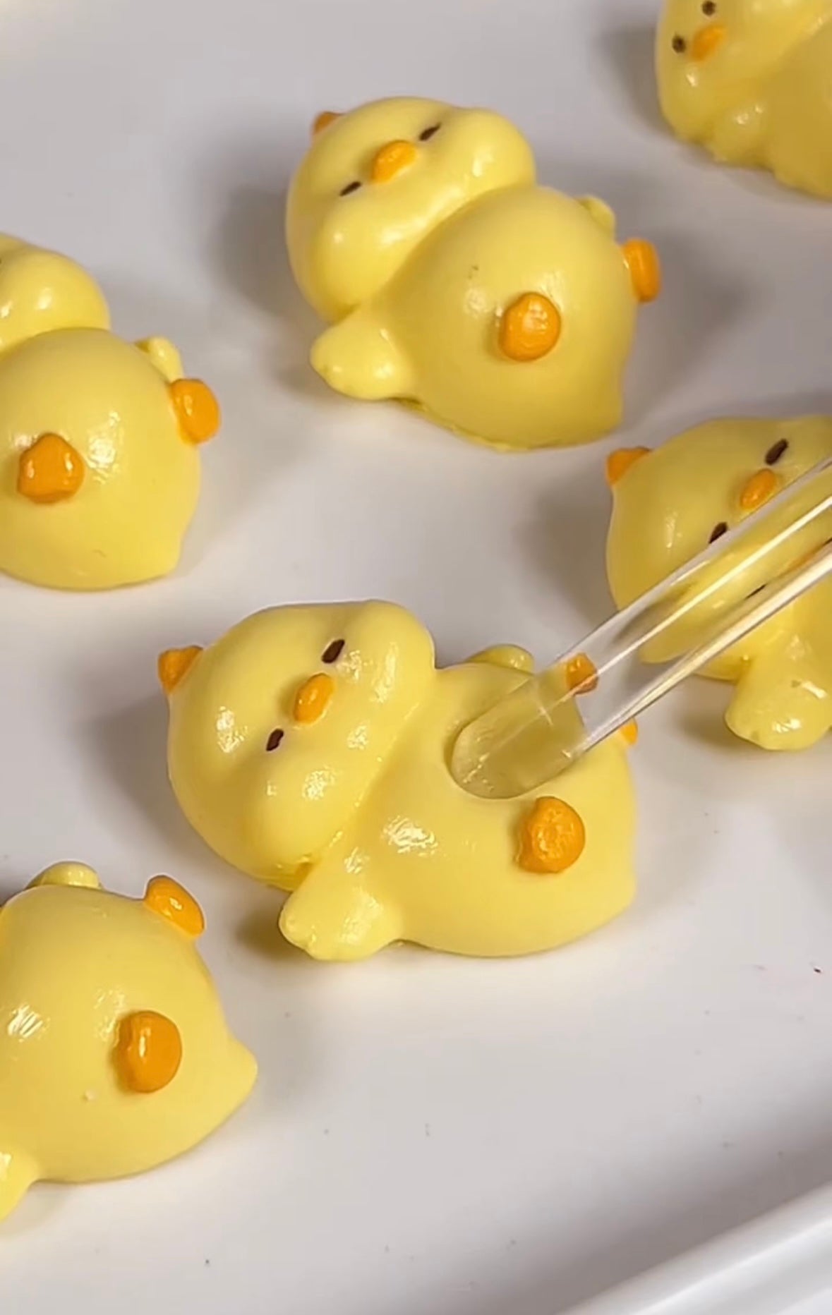 4pcs Mini Size Duck Taba Squishy Toy