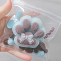 Handmade Silicone Cat's Paw  Stress Relief Squishy Toy-- Blue & Brown