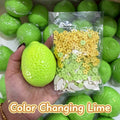 Color Changing Lime Stress Ball Squishy Stress Relief Decompression Toy
