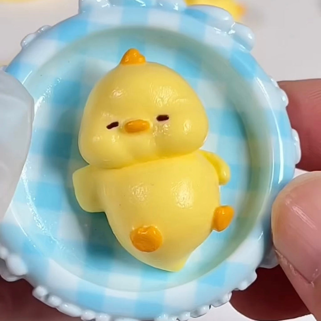 4pcs Mini Size Duck Taba Squishy Toy