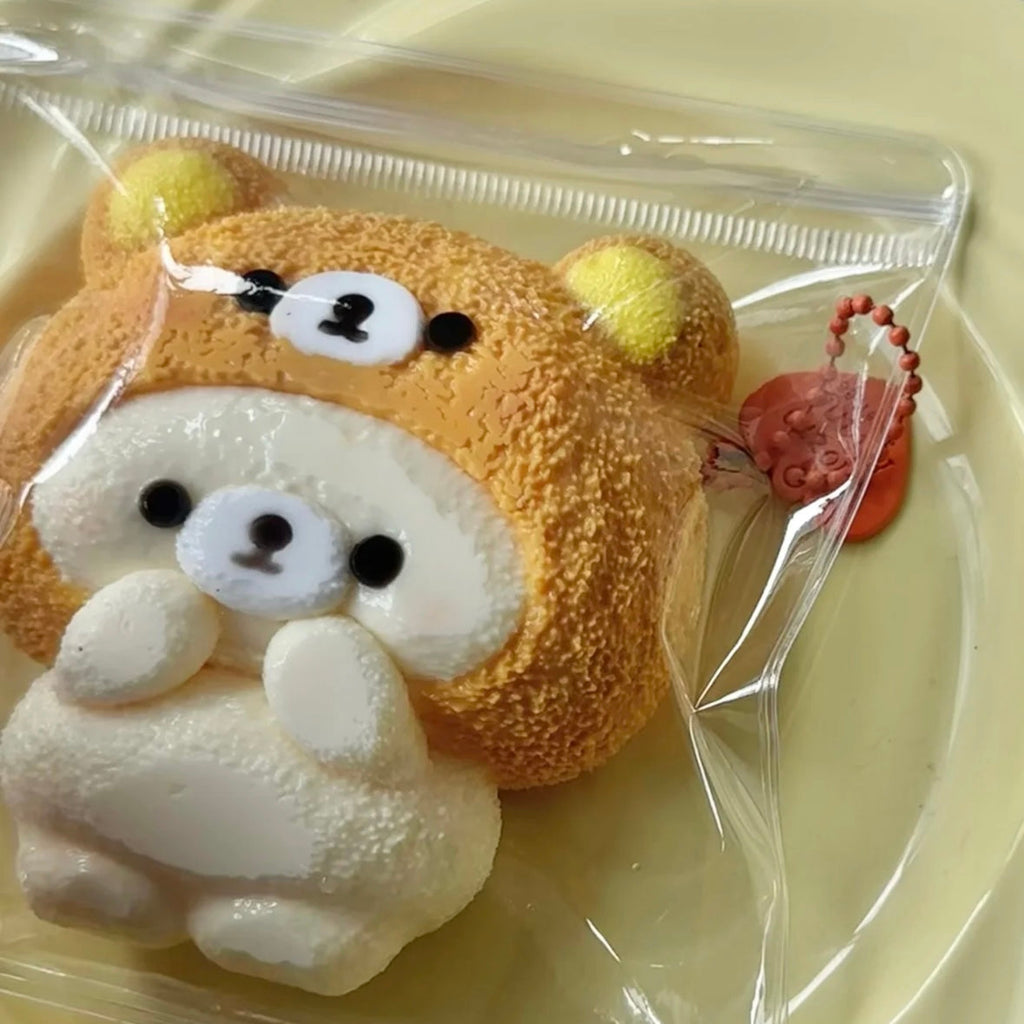Handmade Hat Bear Taba Squishy Toy