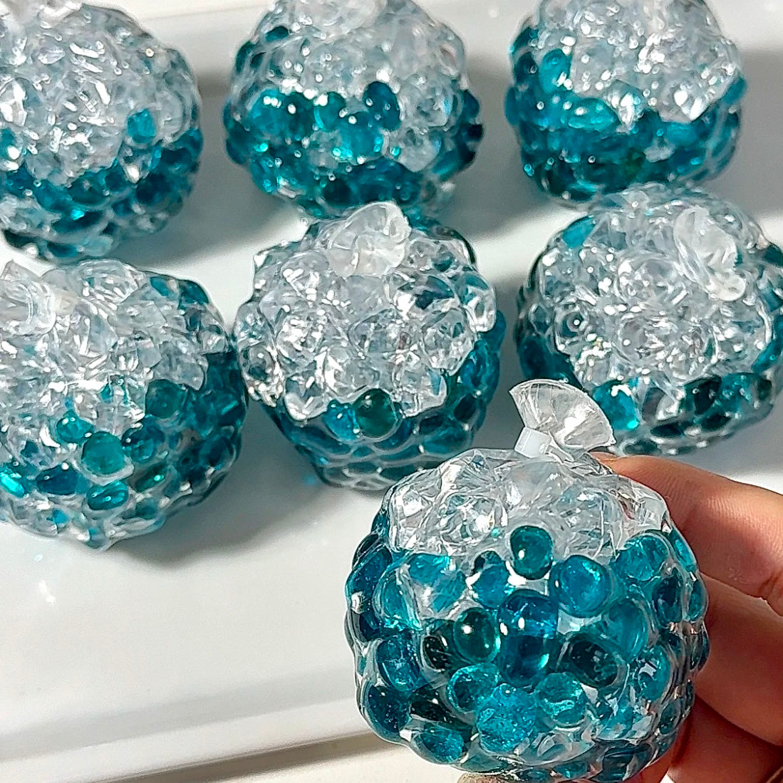 Stress Ball Glass Filler Squishy Stress Relief Decompression Toy