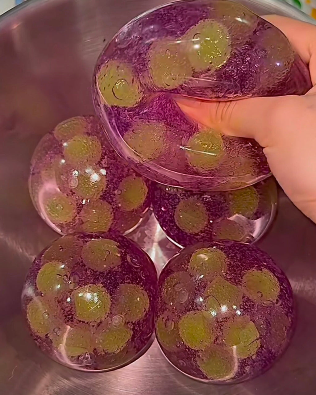 Stress Ball Grapes Squishy Stress Relief Decompression Toy