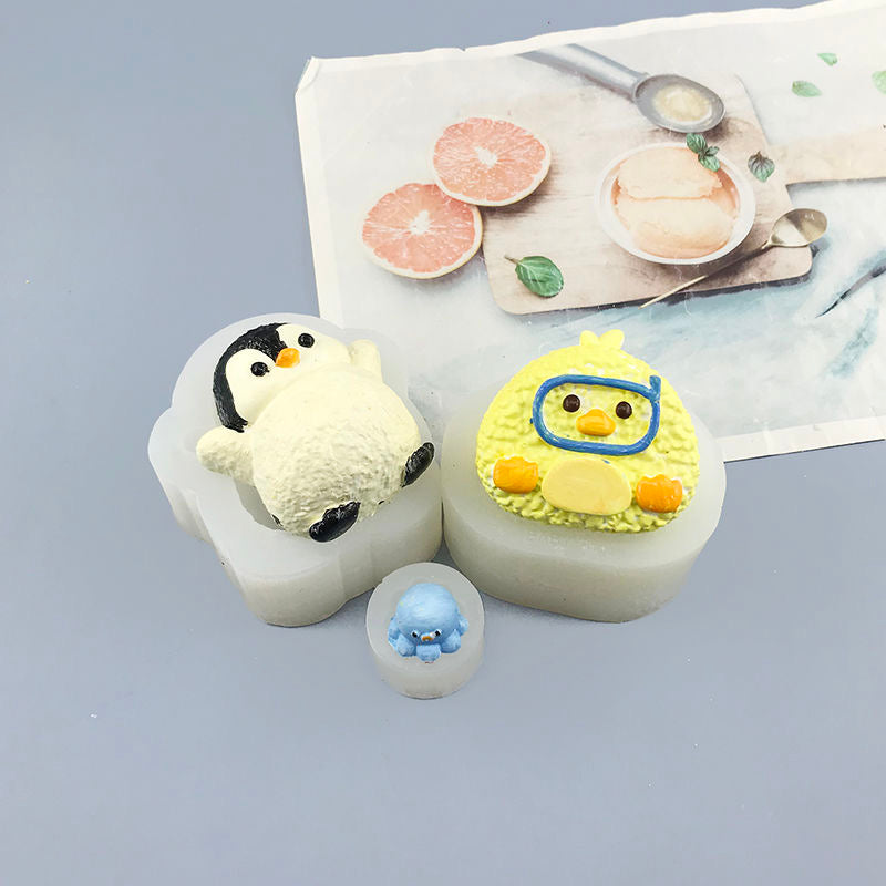 Penguin Mold Silicone Squishy Mold