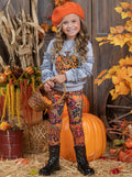 Always Autumn Frill Pullover and Legging Set