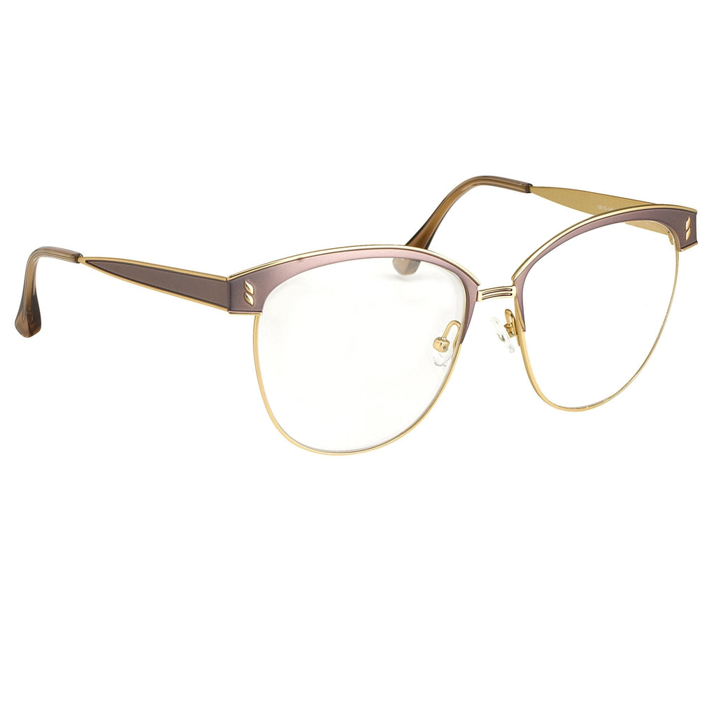 Agent Provocateur Eyeglasses Oval Brown and Gold