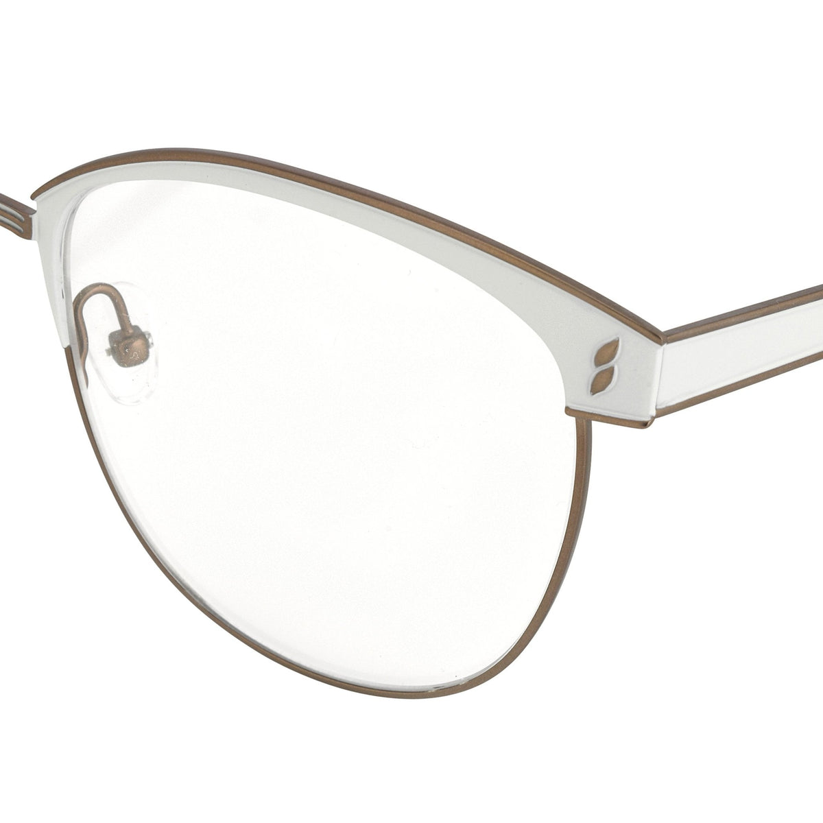 Agent Provocateur Eyeglasses Oval White/Dark Brown