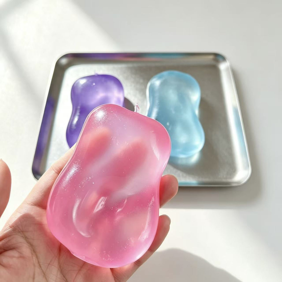 Crunchy Soap Shape Bead & Clay Base Handmade Stress Balls