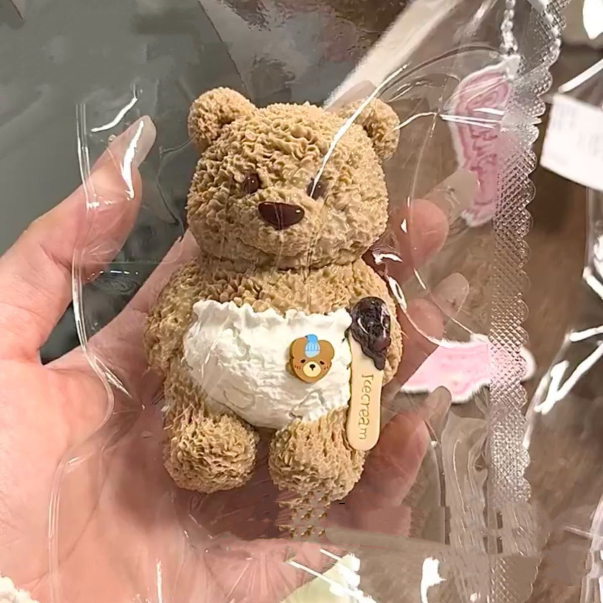 Handmade Brown Bear Taba Squishy Toy