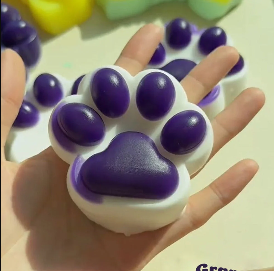 Handmade Silicone Cat's Paw Taba Squishy Toy