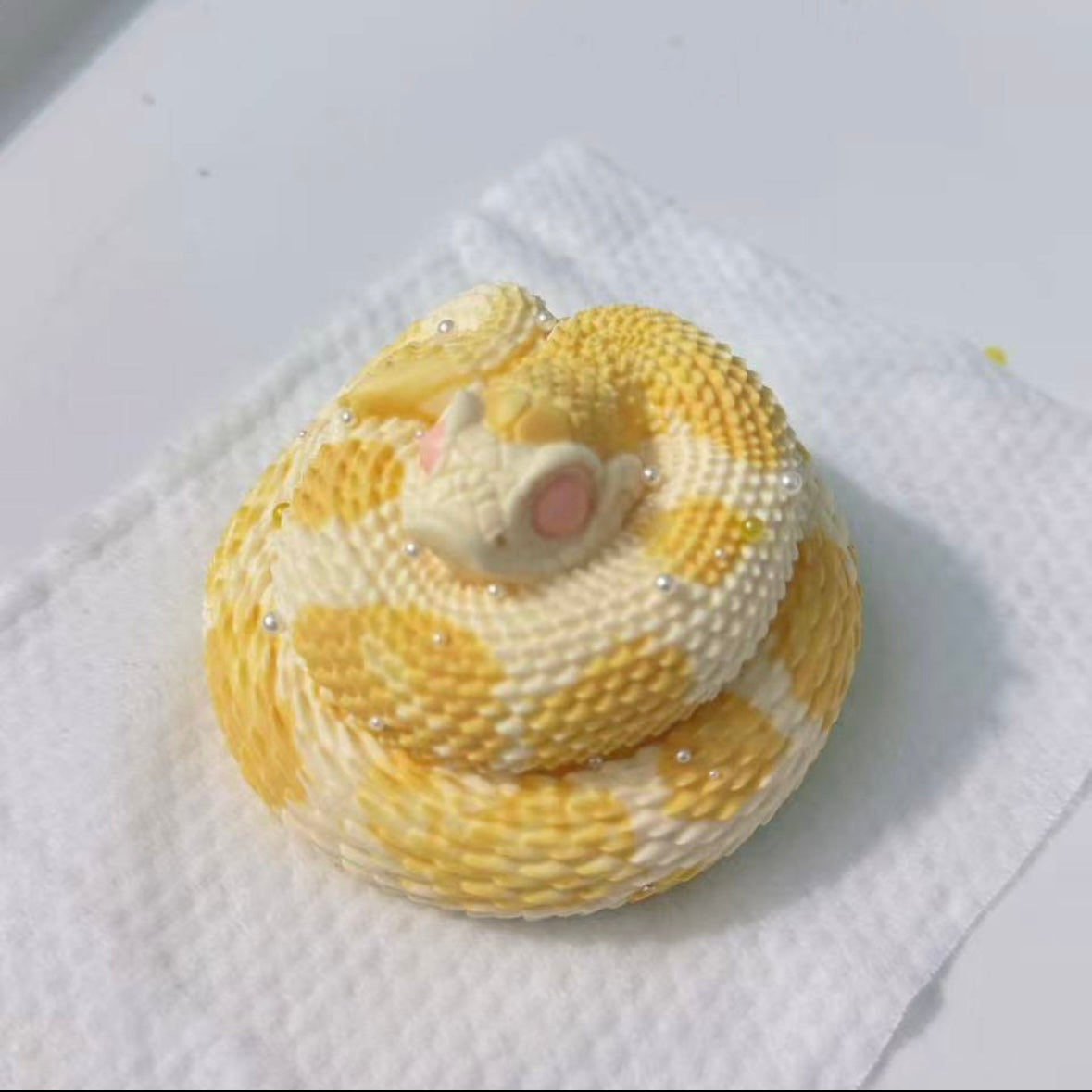 Handmade Circling Snake Taba Squishy Toy