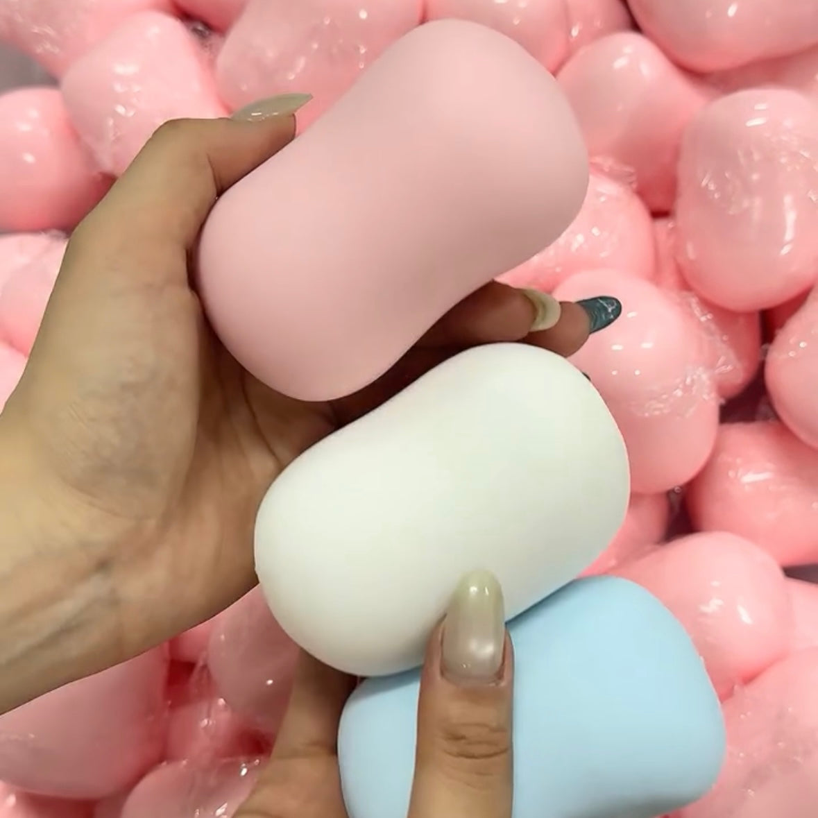 Crunchy Soap Shape Bead & Clay Base Handmade Stress Balls